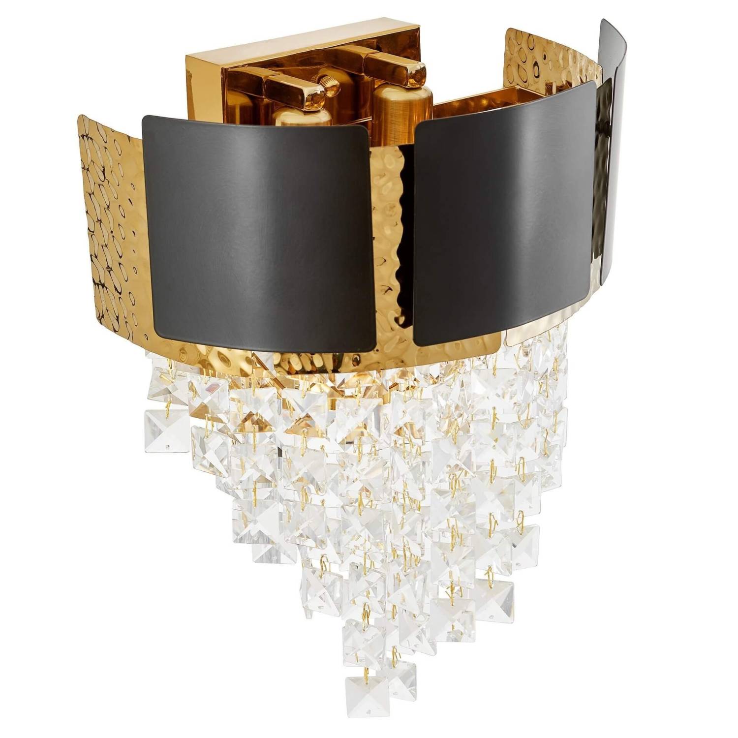 Настенное бра Lumina Deco Molina LDW 7045-2 BK+GD