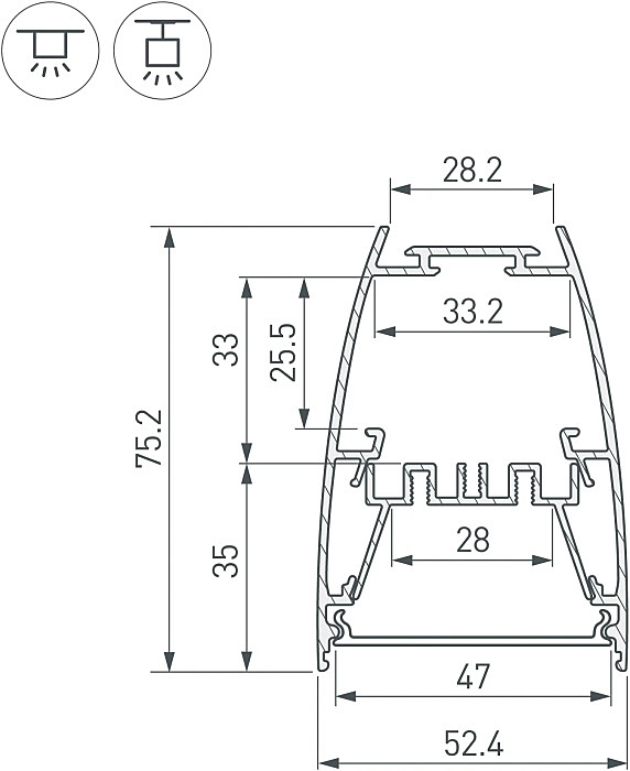 Профиль Arlight Arh-Line 044885