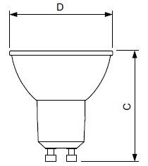 Светодиодные лампочки Deko-Light 180113 (GU10)  (4,9Вт)  (2000K) 
