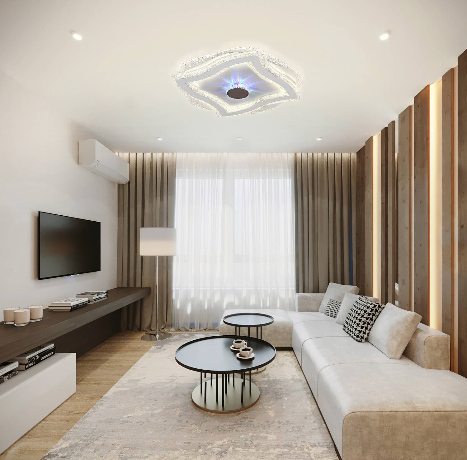 Потолочная светодиодная люстра LED Natali Kovaltseva LED LAMPS 81067