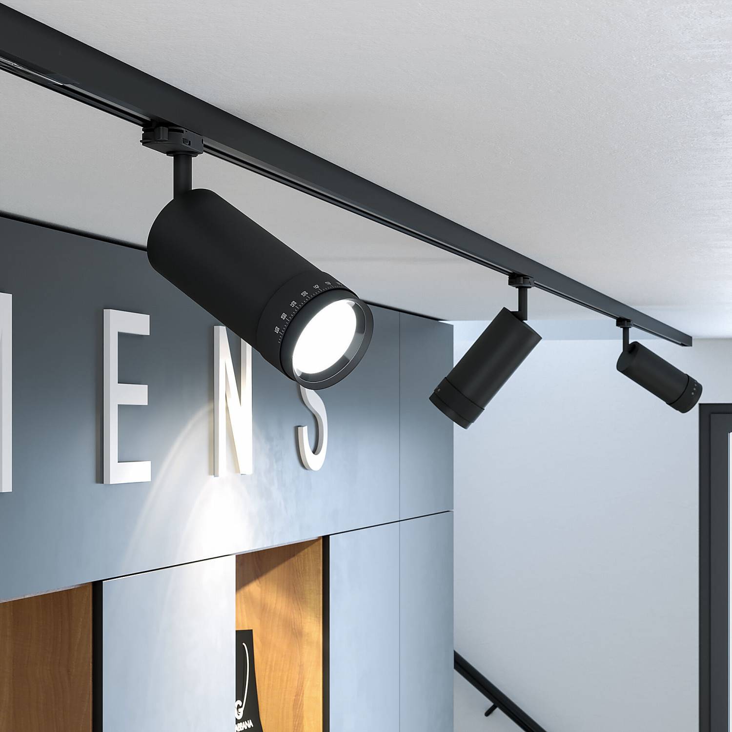 Трековый светильник Elektrostandard Vary Vary чёрный 30W 4200K (85517/01) трехфазный