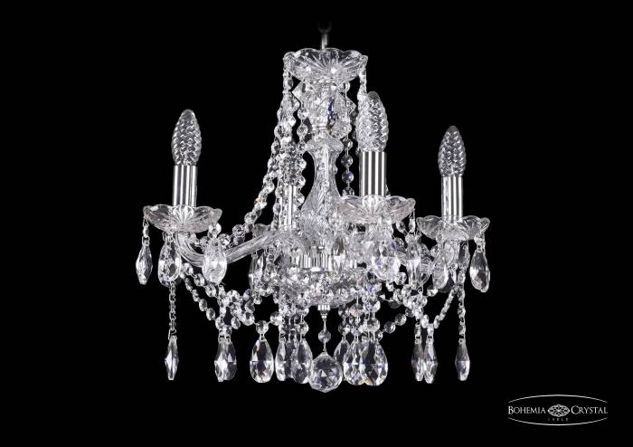 Подвесная хрустальная люстра 1413 Bohemia 1413/4/141 Ni