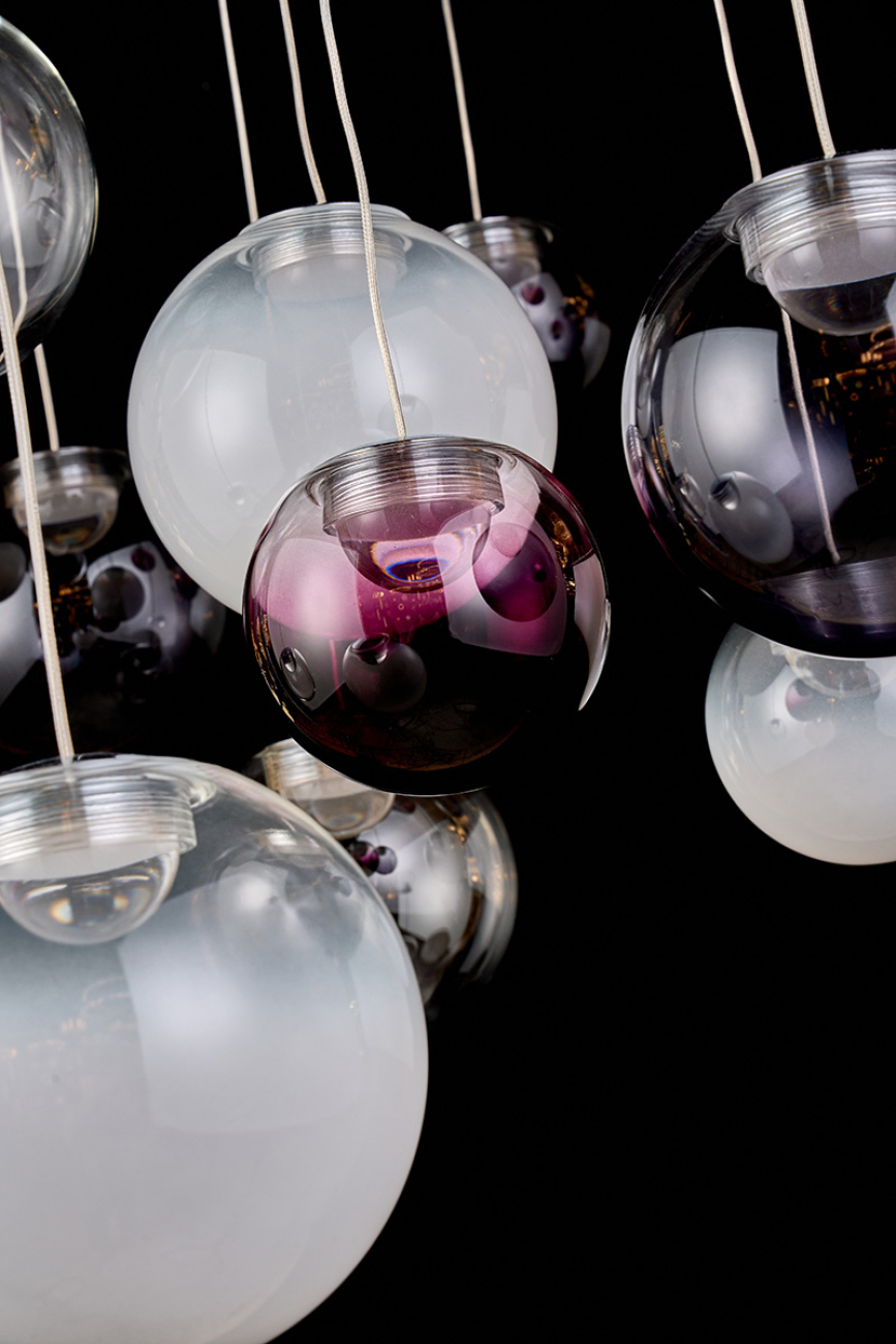 Подвесная люстра LEON Molecule LE7723/13S Chrome