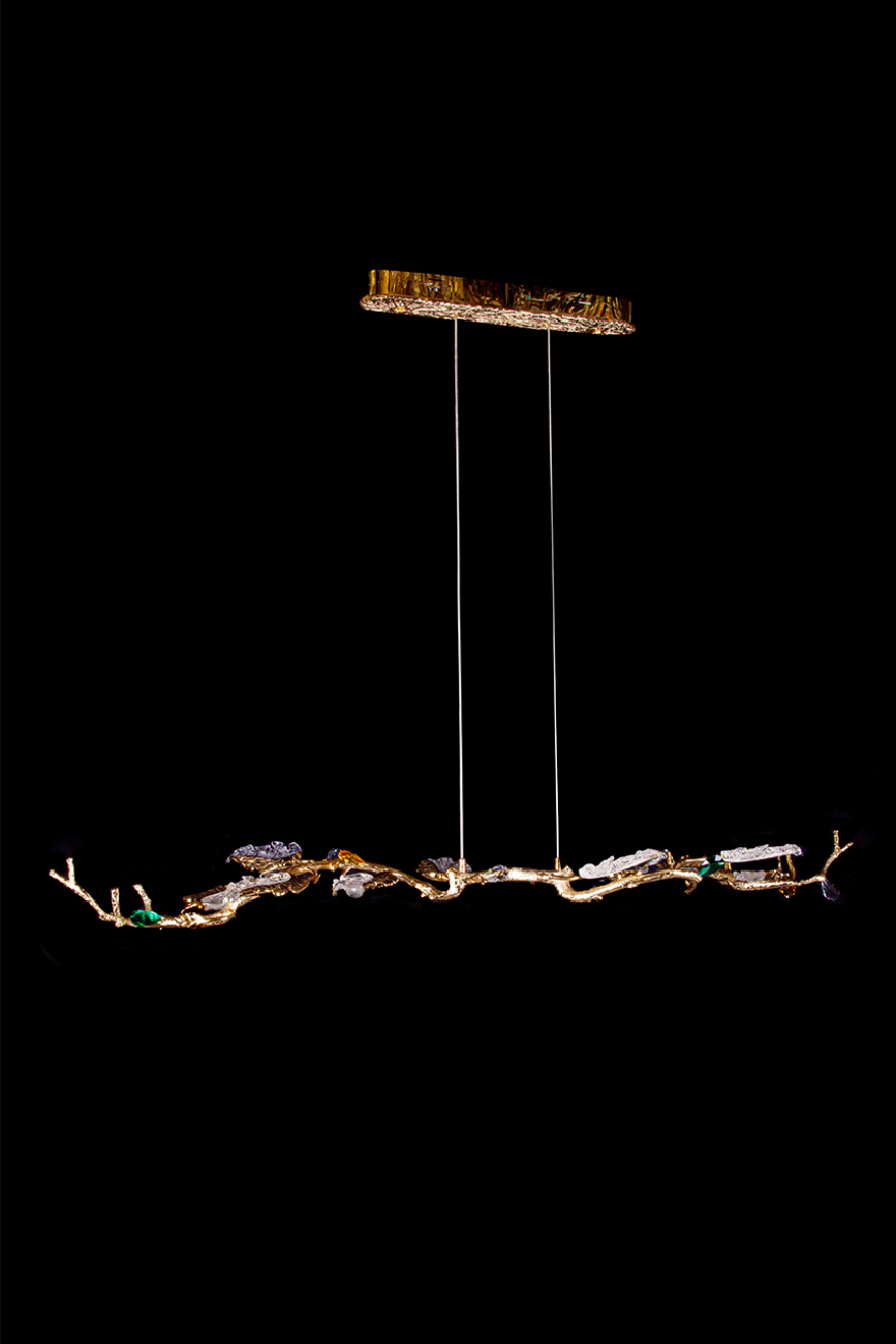 Подвесная люстра LEON Olivia LE3037/1580L GD