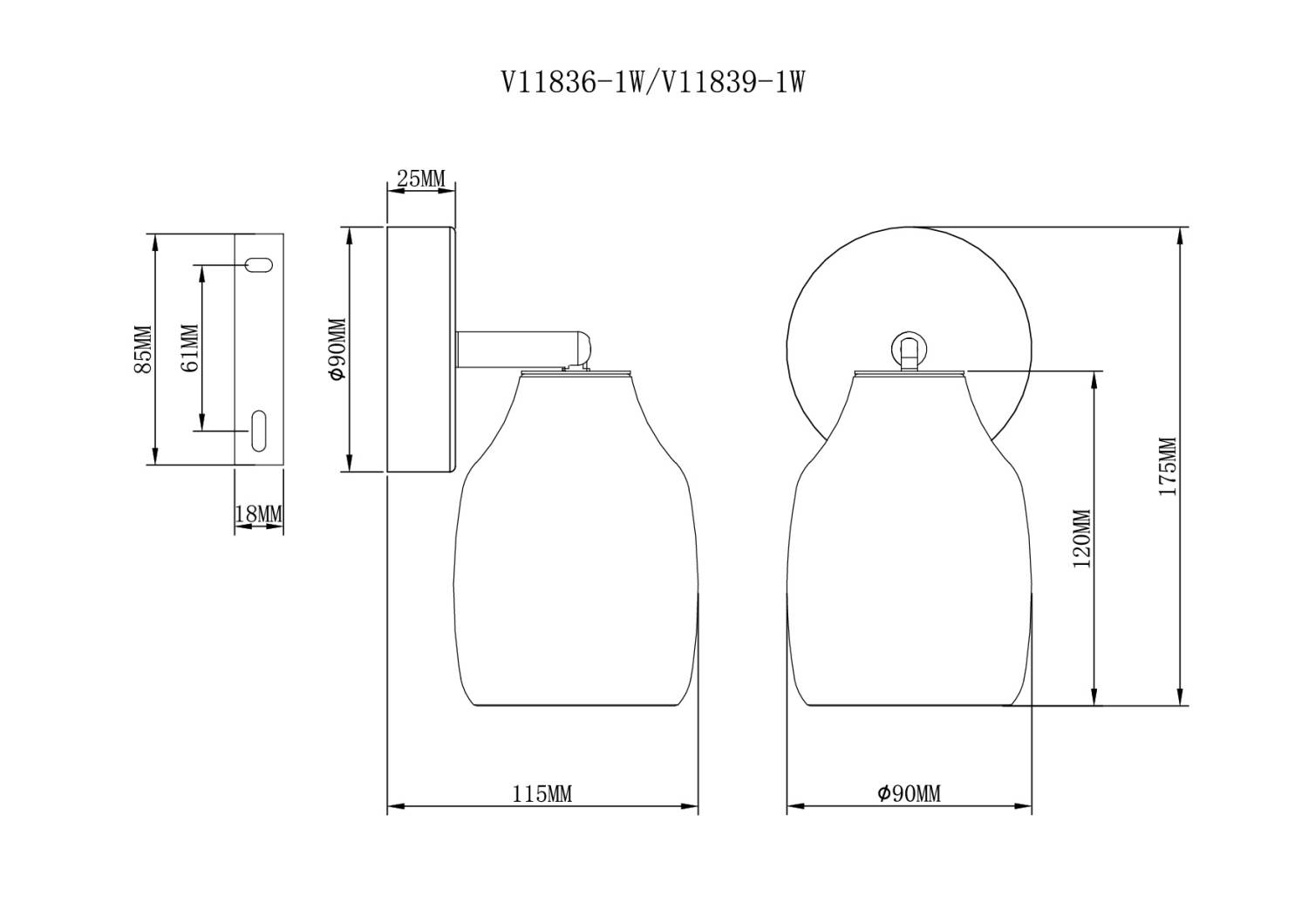 Светильник спот Moderli Adalina V11836-1W