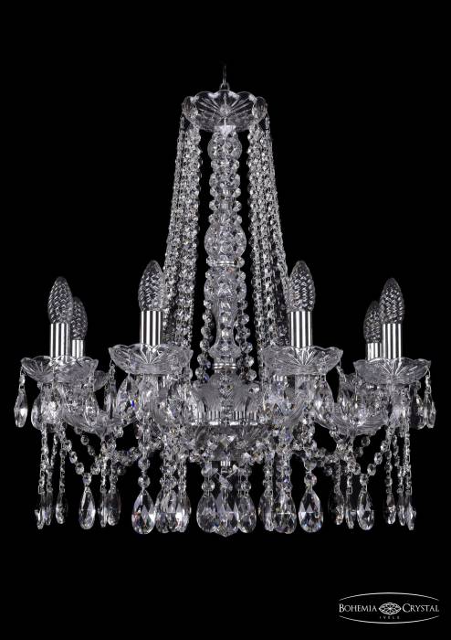 Подвесная хрустальная люстра 1413 Bohemia 1413/8/200/h-61 Ni