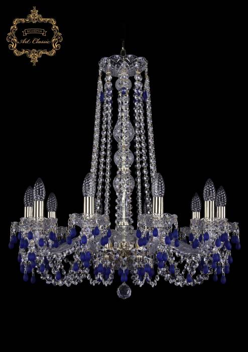 Подвесная хрустальная люстра 11.24 Art Classic 11.24.10.220.h-70.Gd.V3001