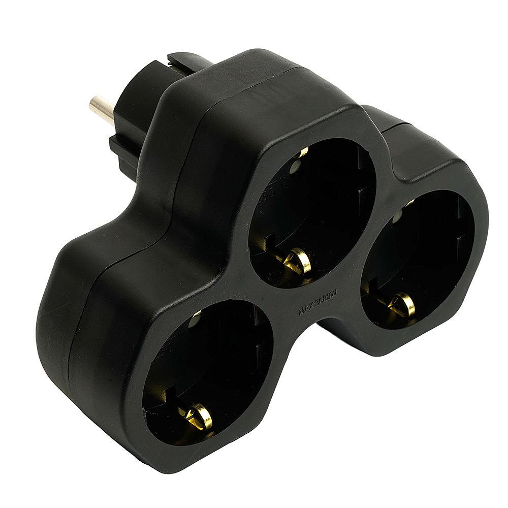 Разветвитель сетевой 3-местный с/з Stekker ADP16-13-21 50108