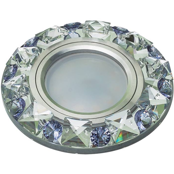 Встраиваемый светильник Fametto Peonia DLS-P123 GU5.3 CHROME/CLEAR+PURPLE