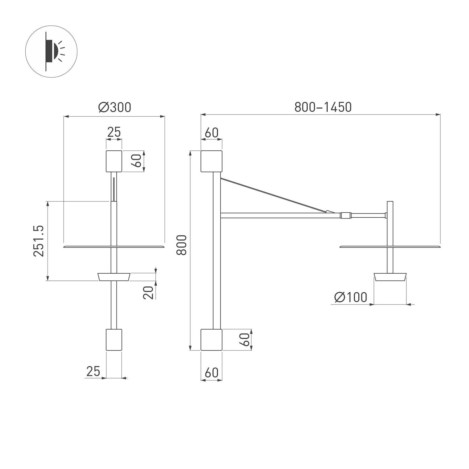 Настенный светильник Arlight Campana 059596