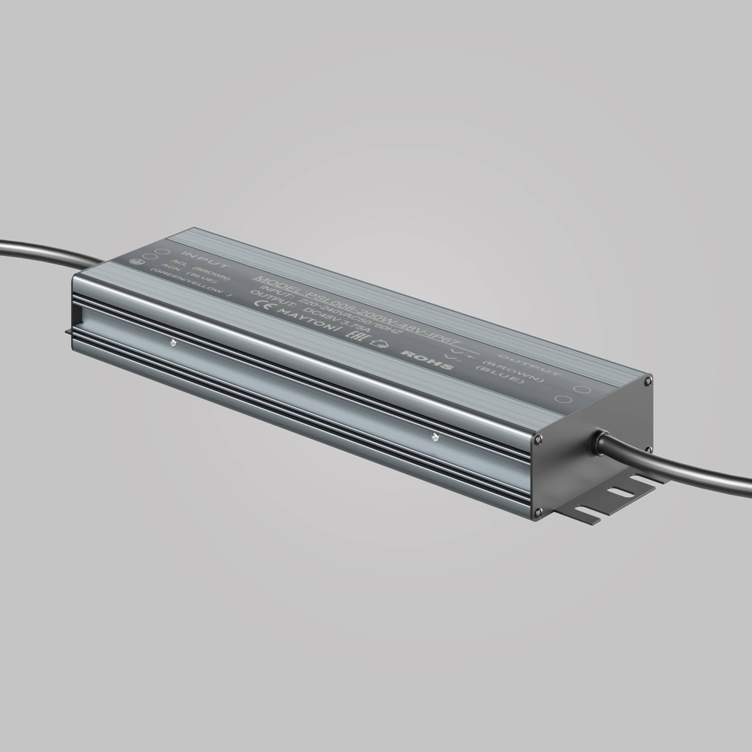 Блок питания Maytoni Power Supply Magnetic PSL008-200W-48V-IP67 Блок питания Maytoni Power Supply Magnetic PSL008-200W-48V-IP67