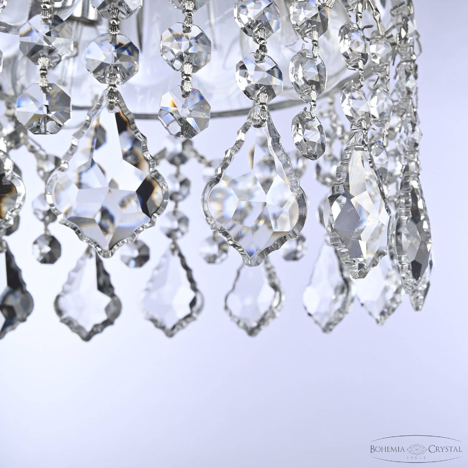 Светильник подвесной Bohemia 5478 5478/22 Ni Clear/M-1H Leafs