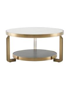 Журнальный стол Stool Group Калисто ECT-316-BRCG white/black