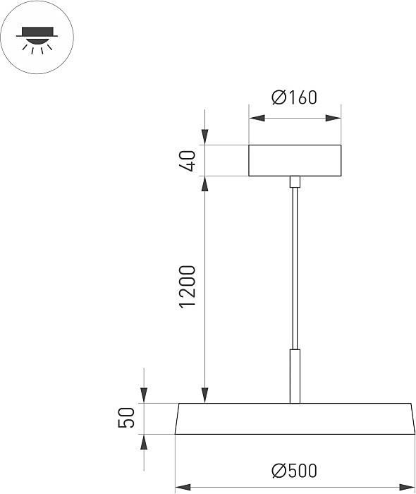 Светильник подвесной Arlight Elegant 033923(1)