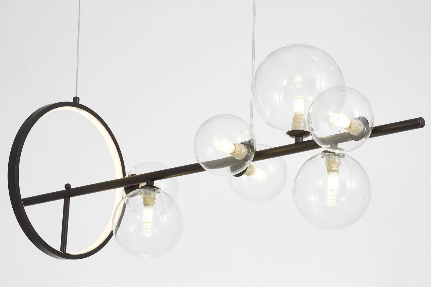 Светильник подвесной Lumina Deco Merido LDP 7033-7 BK+CL