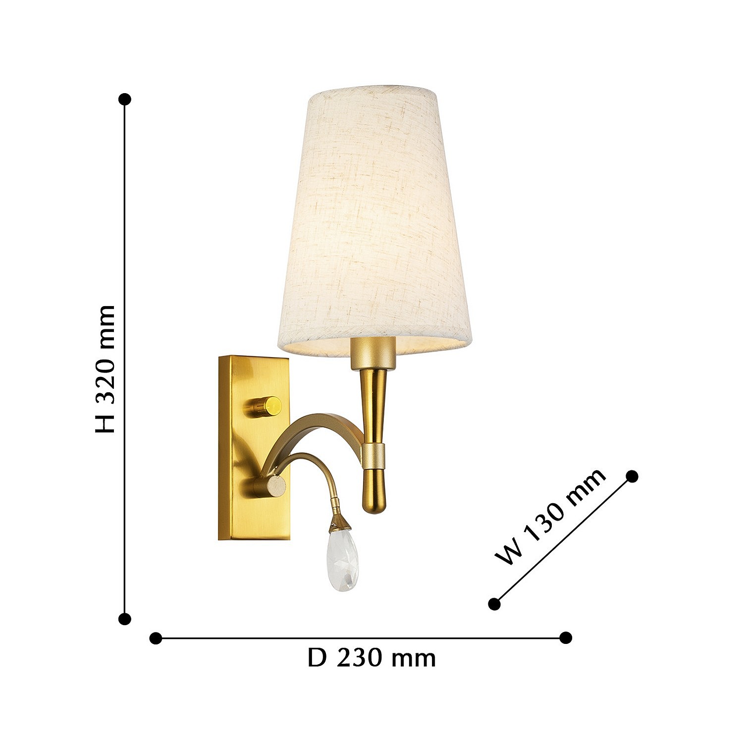 Настенное бра Favourite Luca 2703-1W