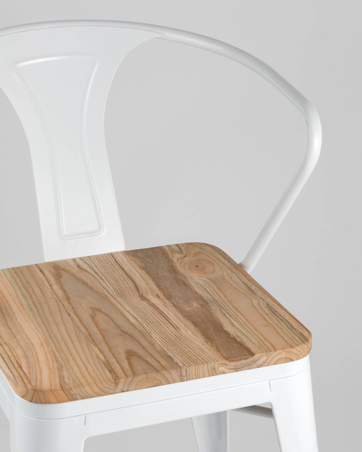 Обеденный стул Stool Group Tolix Arm Wood YD-H440AR-W LG-02