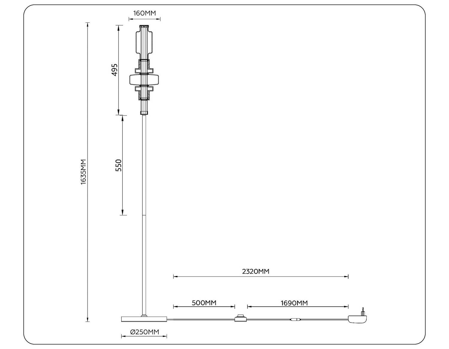 Торшер Ambrella Ceramo Modern LH53132