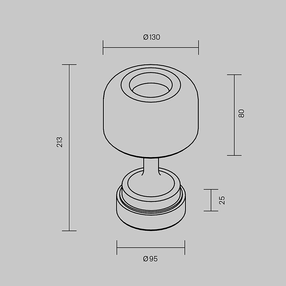 Настольная лампа Maytoni Spirito MOD286RL-L3B3K