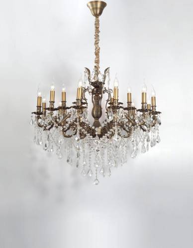 Подвесная хрустальная люстра Barletta Lucia Tucci BARLETTA 122.12.6 antique