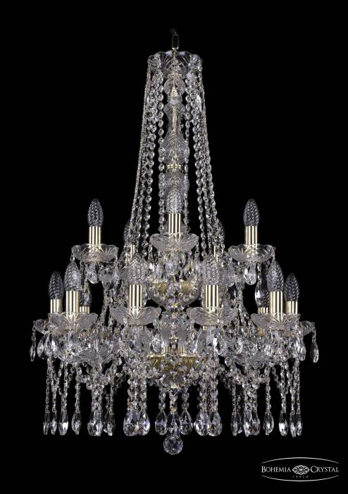 Подвесная хрустальная люстра 1413 Bohemia 1413/10+5/200/h-87/2d G
