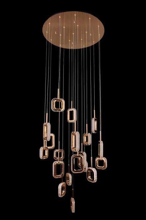 Люстра каскадная LEON Theona LE7701/19 Gold