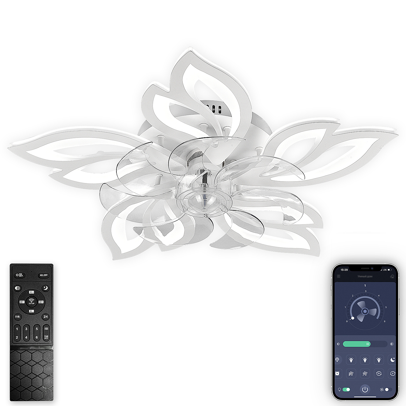Потолочная люстра Natali Kovaltseva Ledfan LED LAMPS 81488