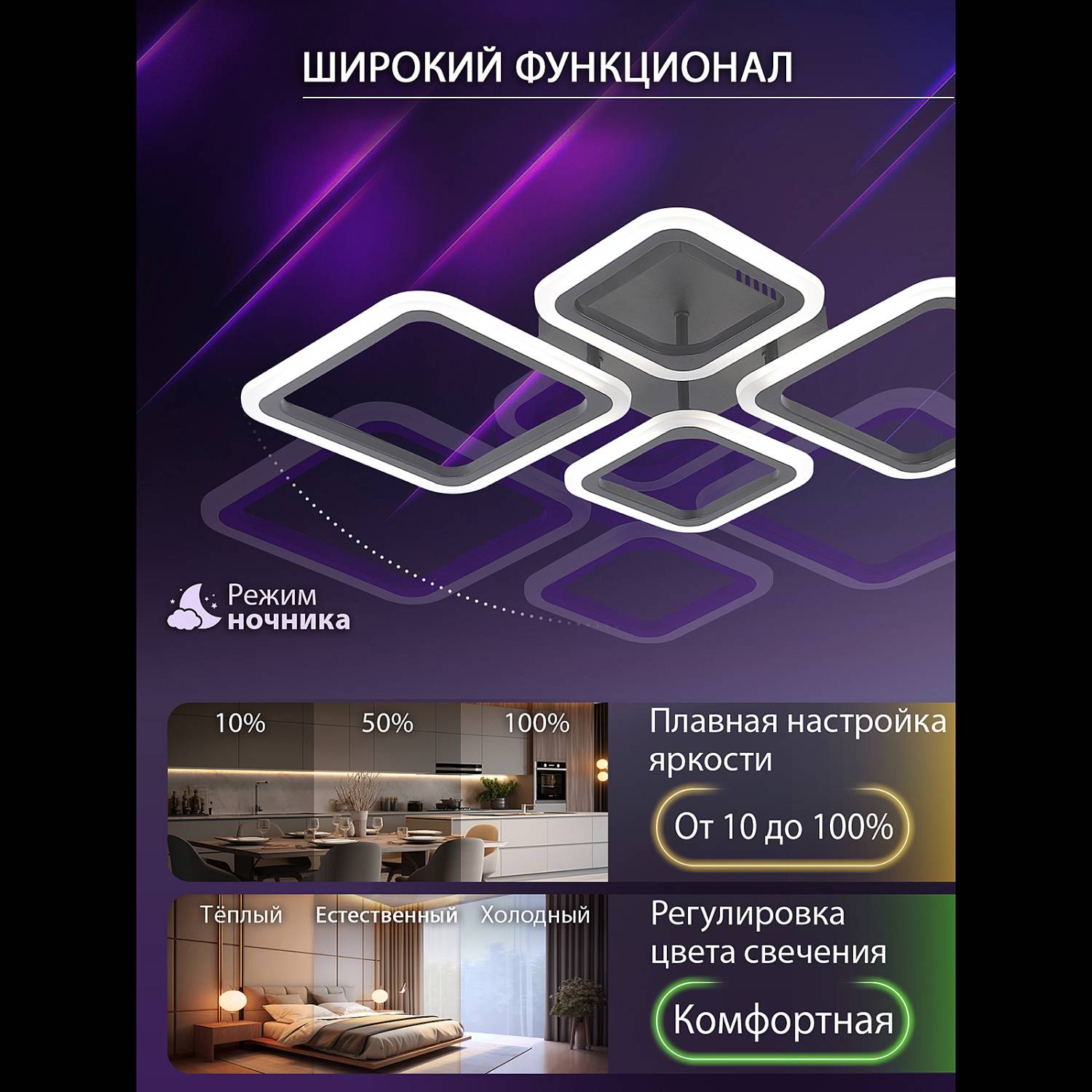 Потолочная люстра Natali Kovaltseva Opti LED LAMPS 81108/2C