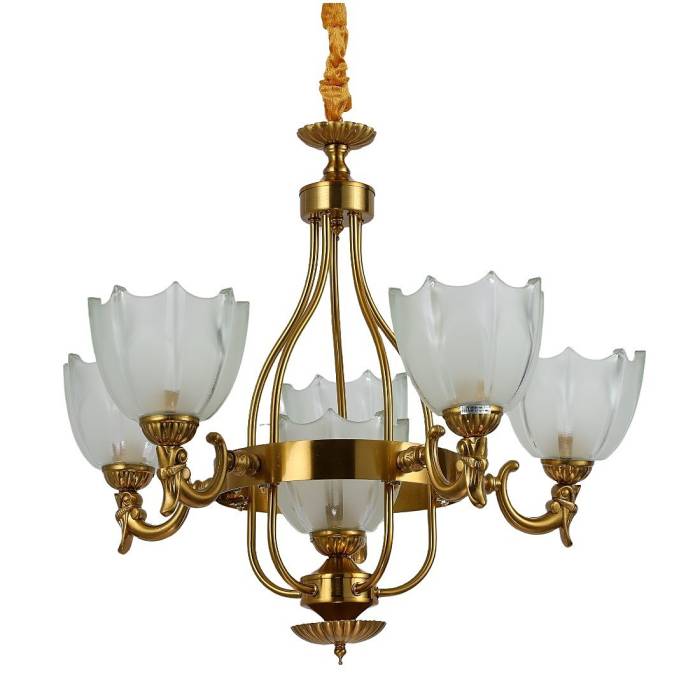 Подвесная люстра ЭкономСвет 14003 14003/5+1AB WT