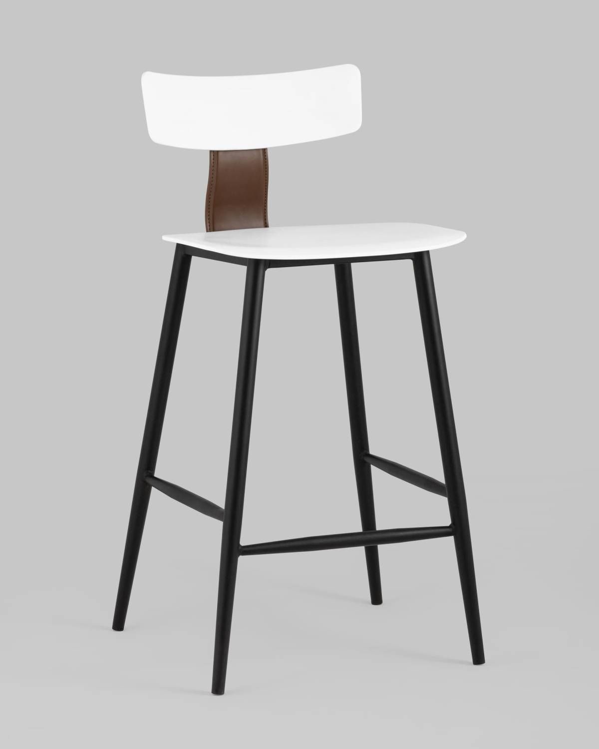 Полубарный стул Stool Group Ant 8333A white
