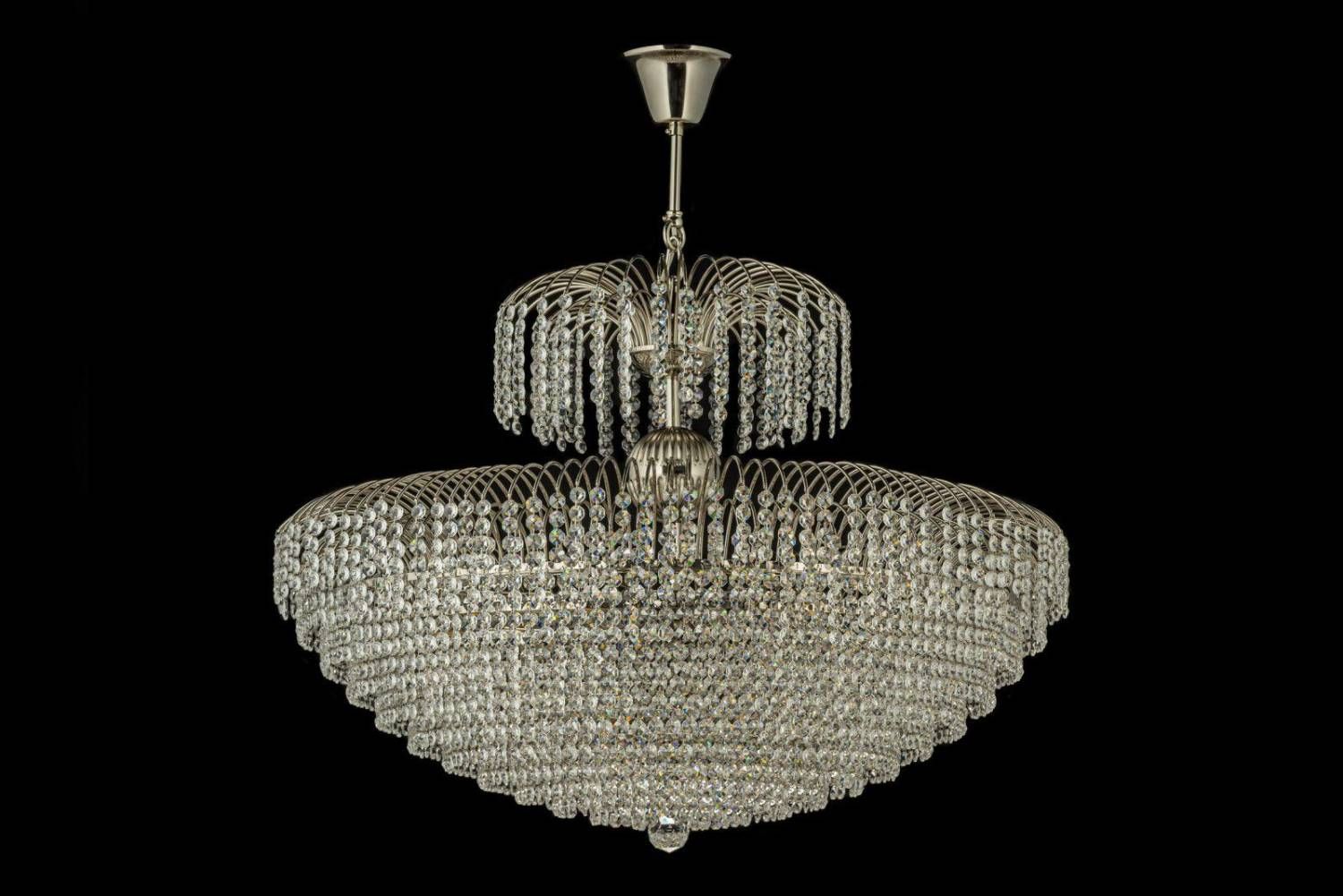 Подвесная хрустальная люстра Salentino Arti Lampadari Salentino E 1.5.80.100 N