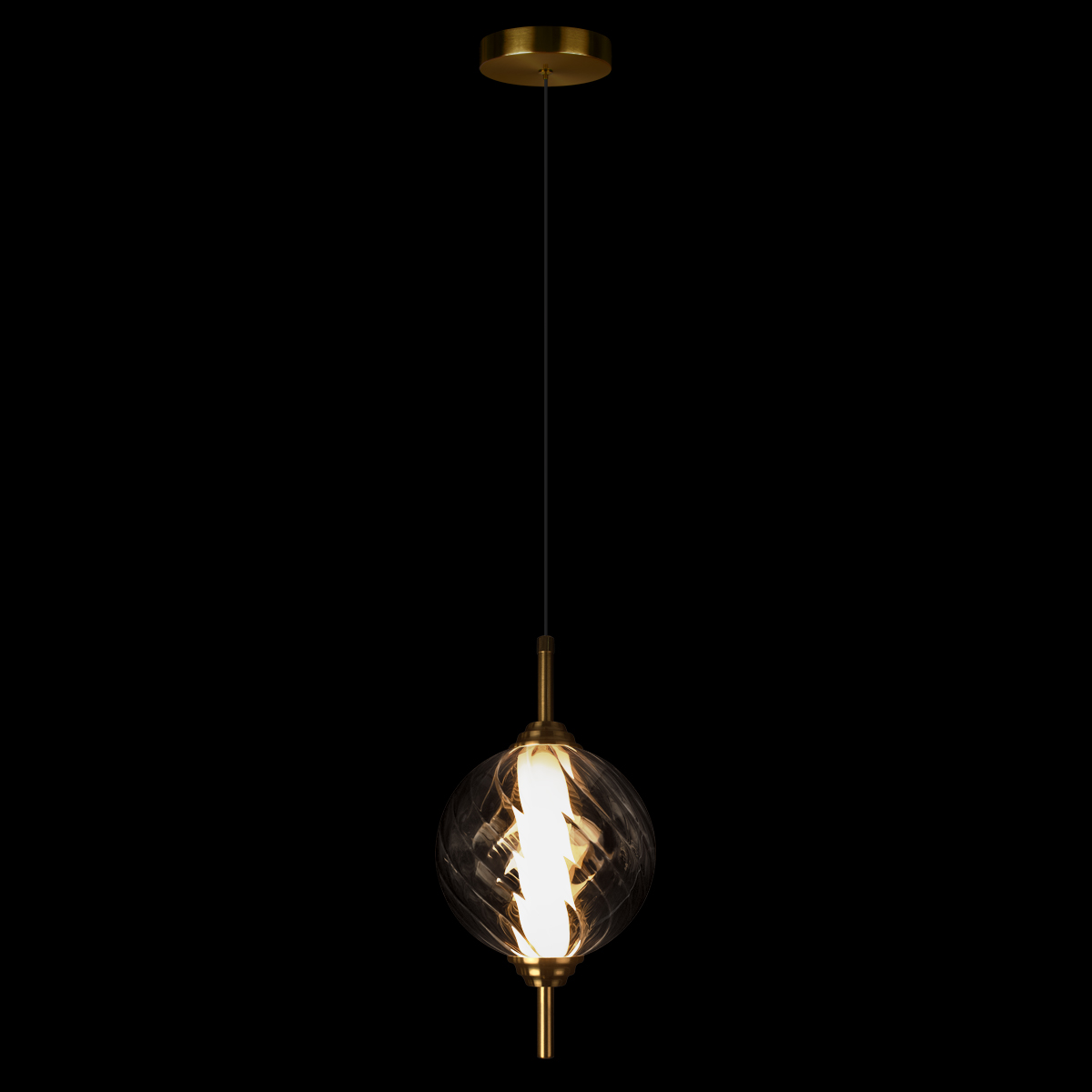 Светильник подвесной Loft It Helix 10421/B Smoke