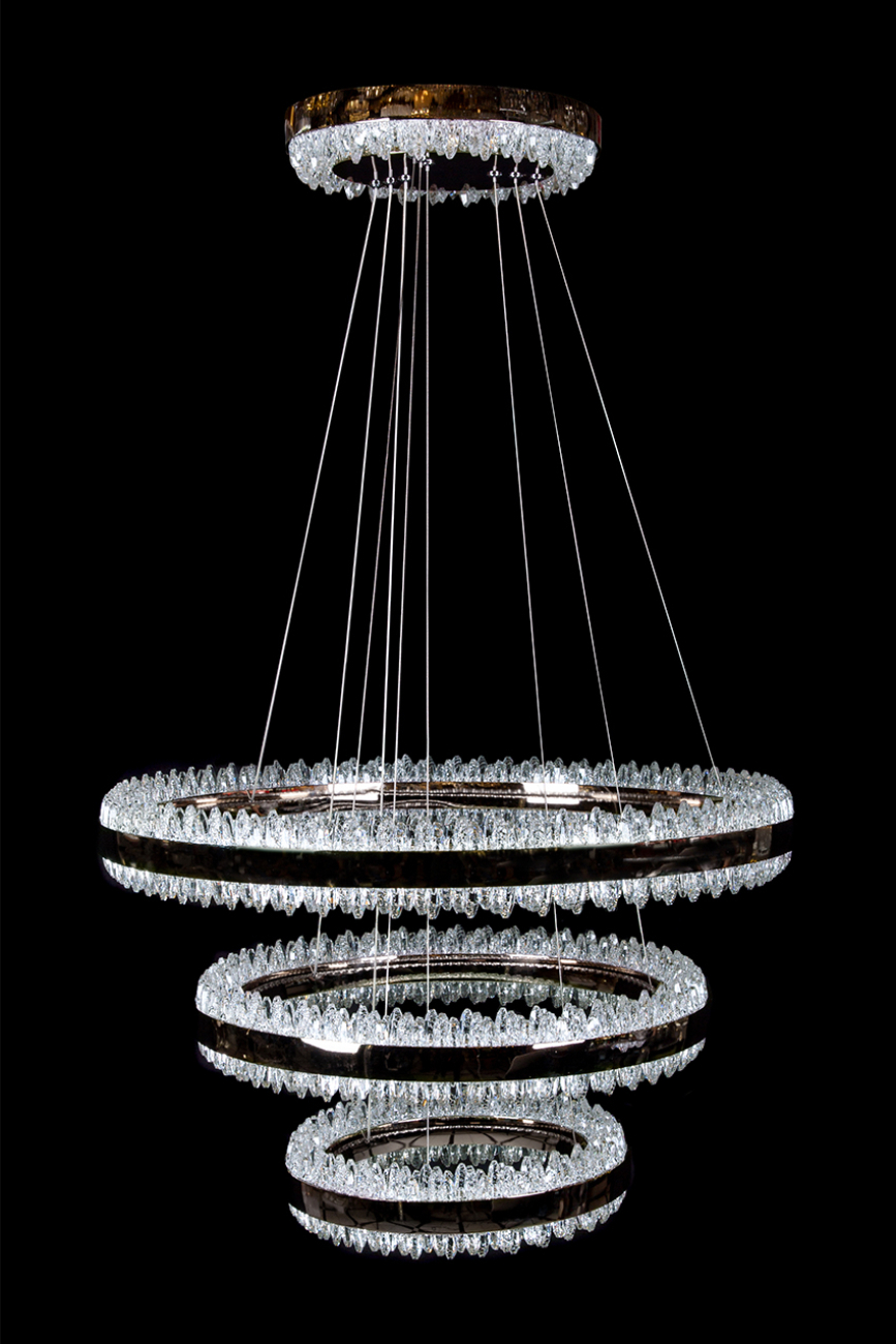 Подвесная люстра LEON Michel LE7720/800-3K Black Chrome