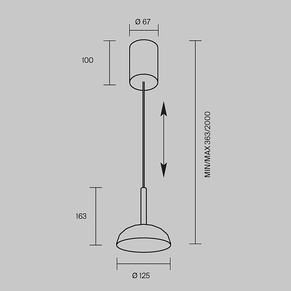 Светильник подвесной Maytoni Vita MOD451PL-L8B3K