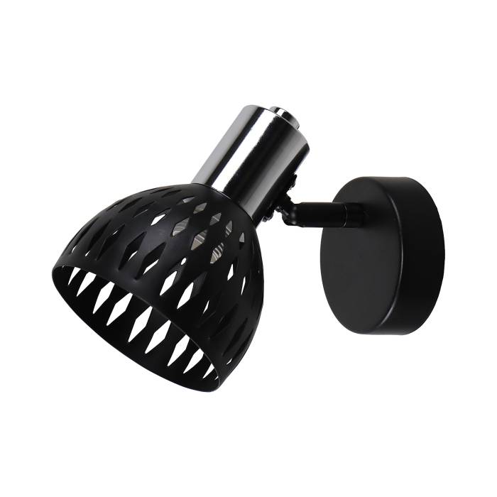 Светильник спот ЭкономСвет 51566 51566/1wBK+CR BK