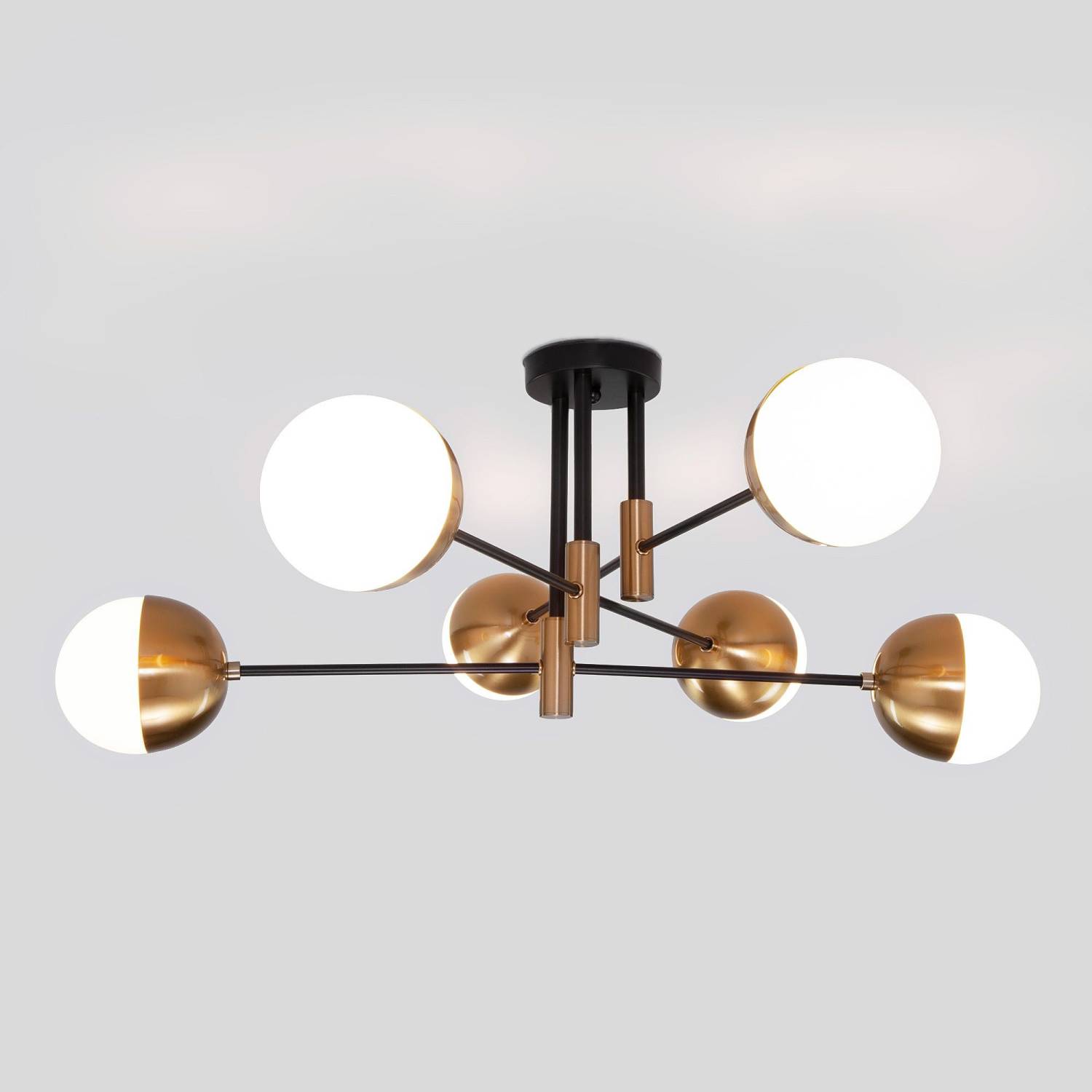 Потолочная люстра Eurosvet Nuvola 70129/6 латунь Smart