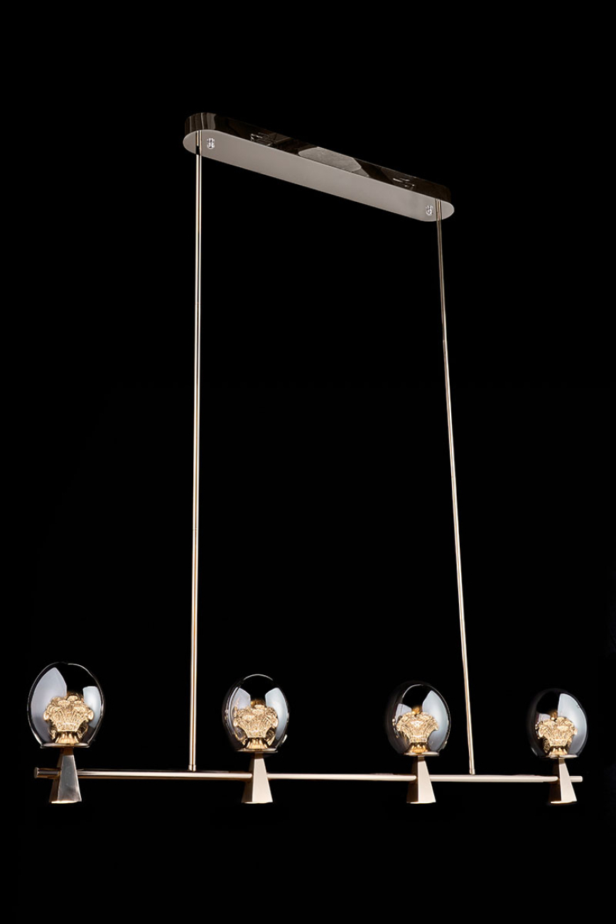 Люстра на штанге LEON Nancy LE3053/4L GD