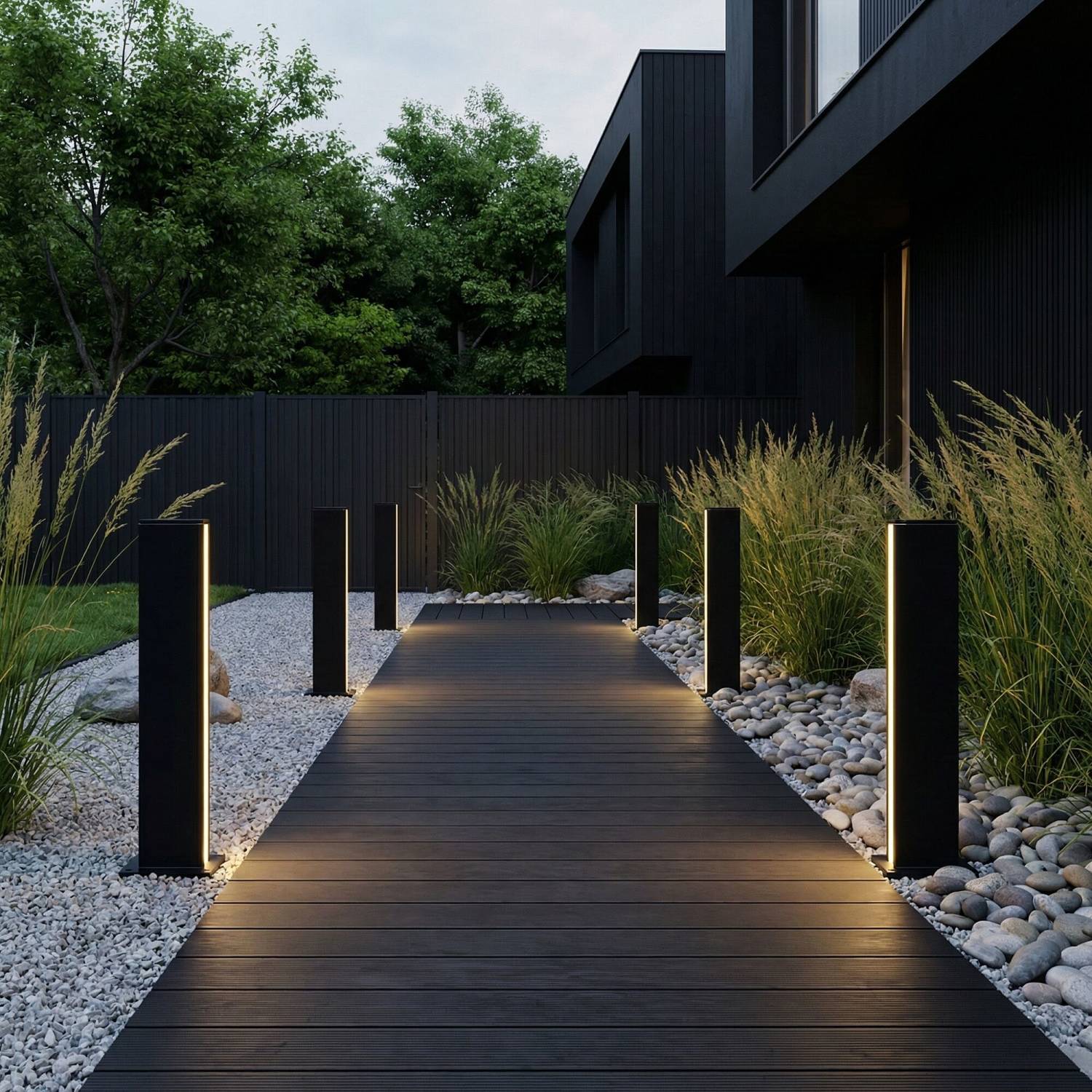 Уличный наземный светильник Elektrostandard Flat 1538 TECHNO LED 3000K чёрный