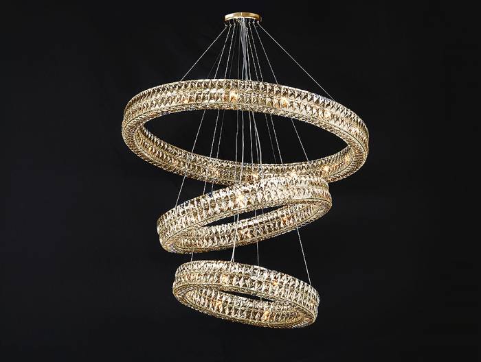 Потолочная чашка Newport Elizabeth 2 Потолочная чашка 8550 D15 3 вертик.кольца gold