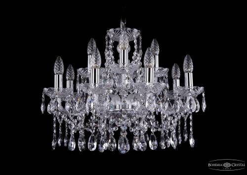 Подвесная хрустальная люстра 1413 Bohemia 1413/8+4/200 Ni