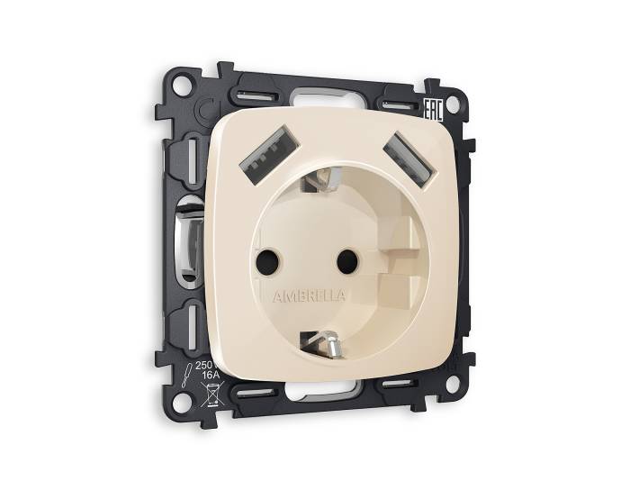 Розетка Ambrella Volt OMEGA MO309010