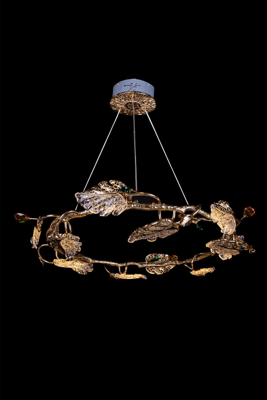 Подвесная люстра LEON Olivia LE3037/800 GD