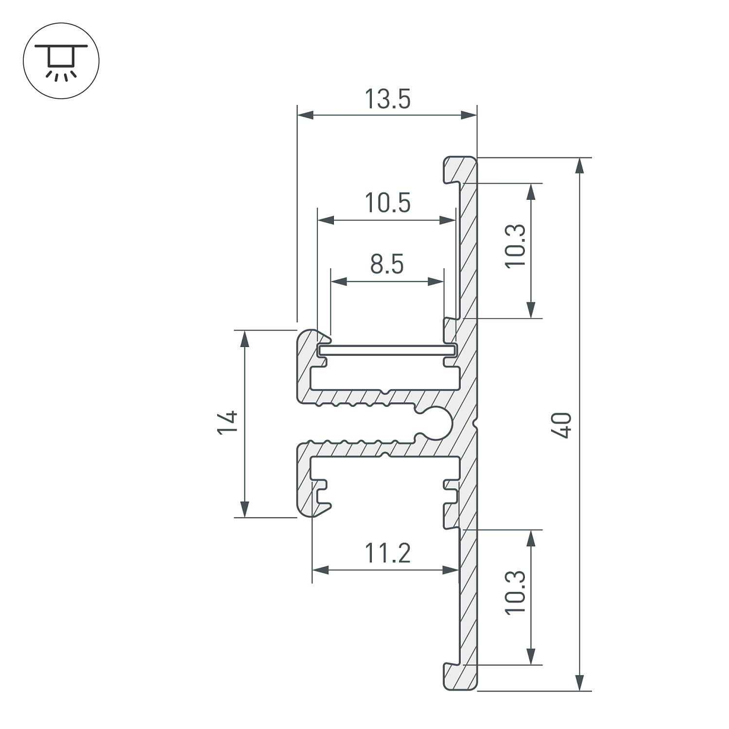 Профиль Arlight 016981