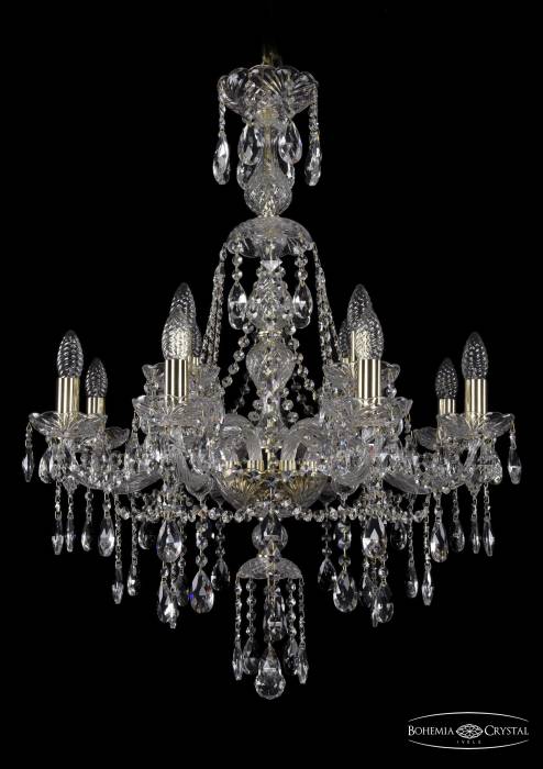 Подвесная хрустальная люстра 1415 Bohemia 1415/8+4/220/XL-86 G