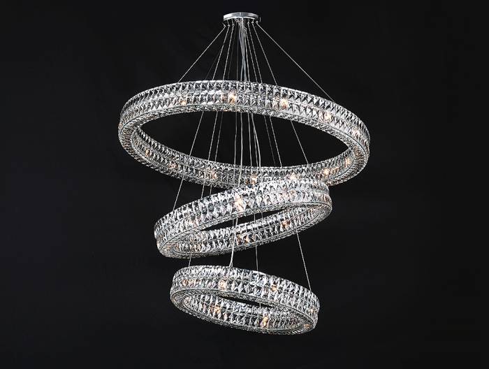 Потолочная чашка Newport Elizabeth 2 Потолочная чашка 8550 D15 3 вертик.кольца chrome