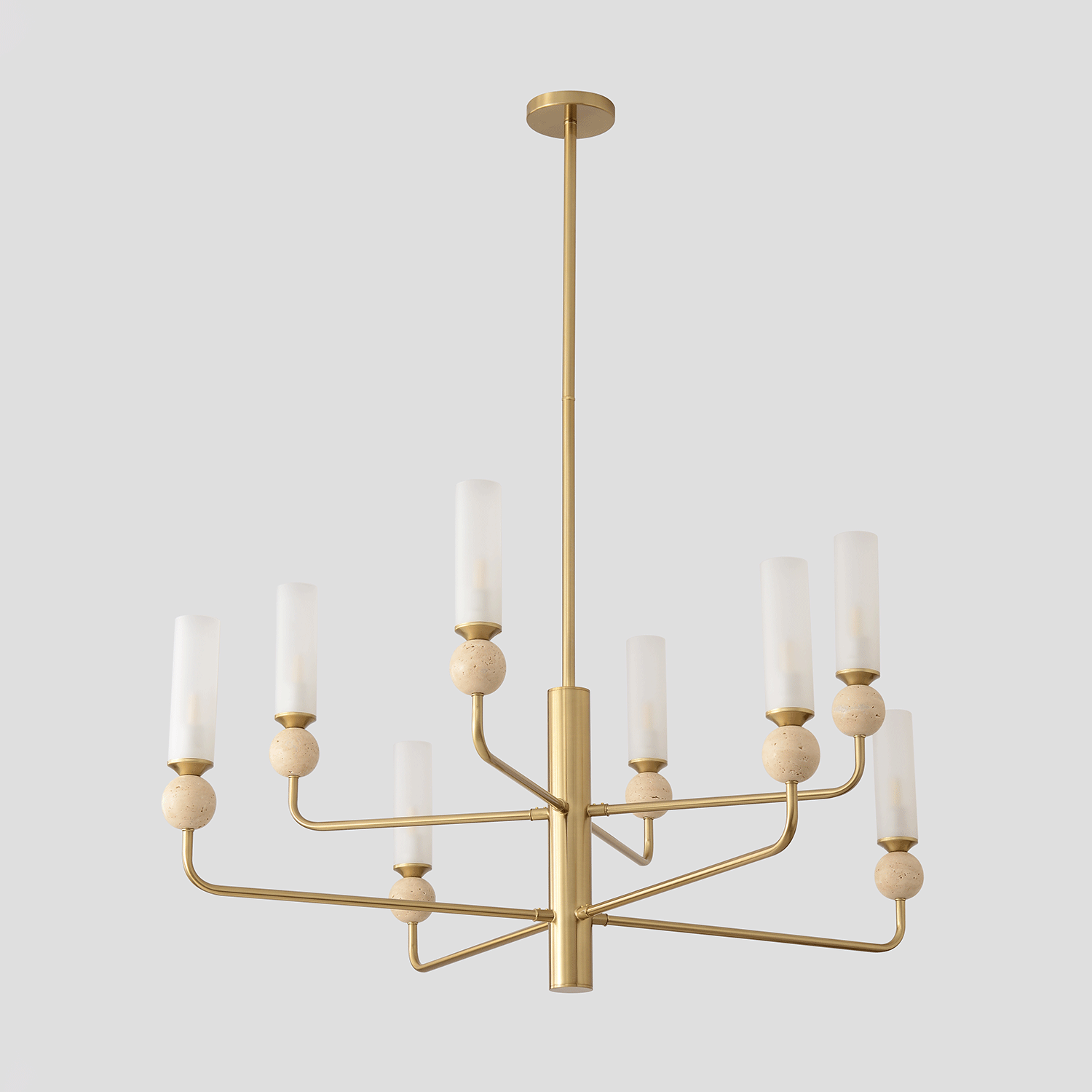 Люстра на штанге Crystal Lux Simply SIMPLY SP8 BRASS