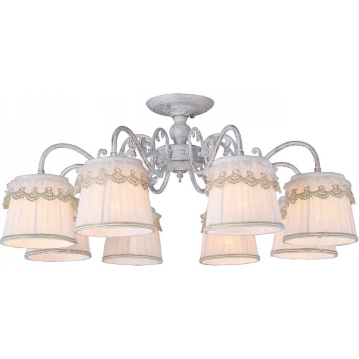Потолочная люстра Arte Lamp Merletto A5709PL-8WG