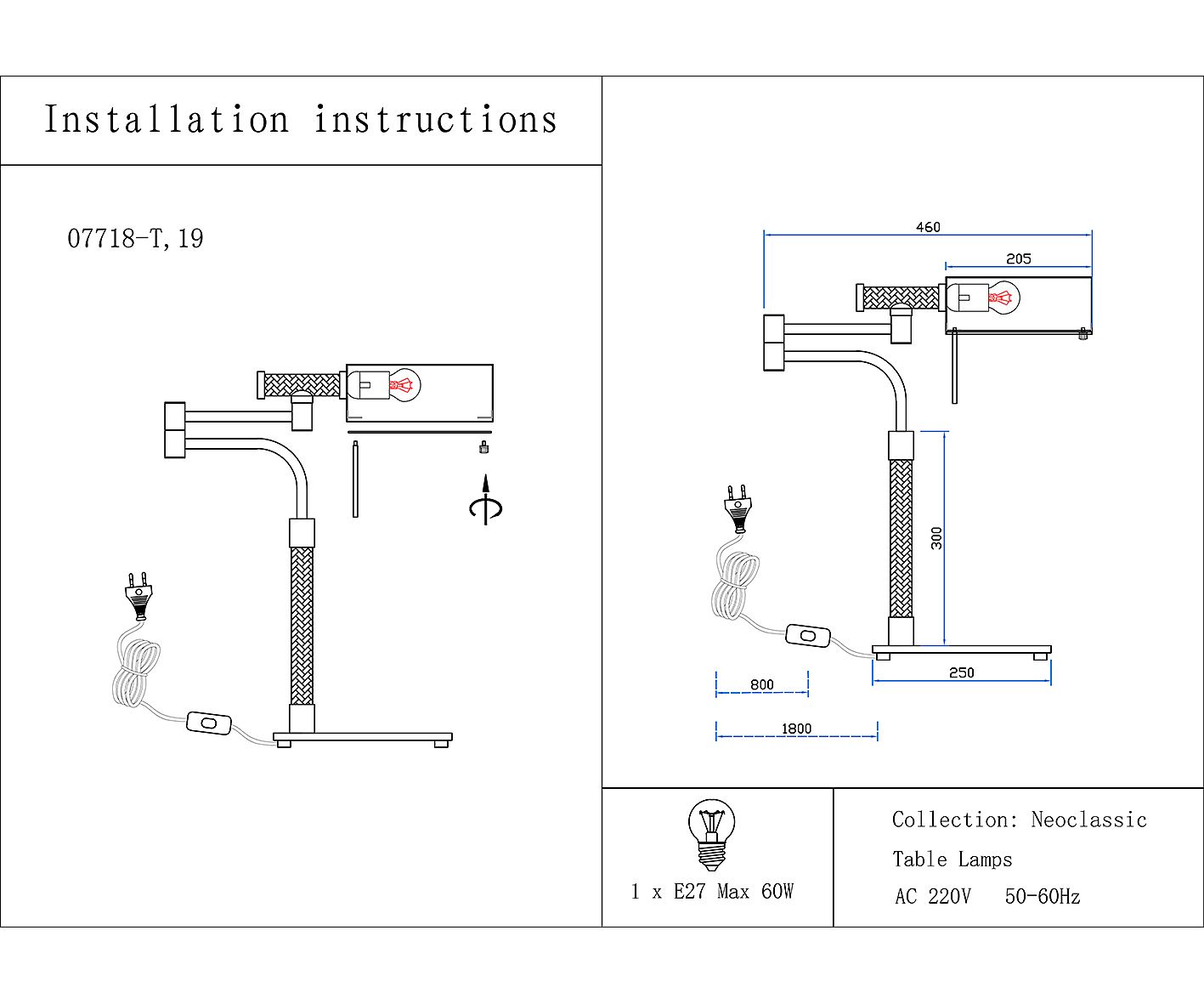 Настольная лампа KINK Light Джиона 07718-T,19