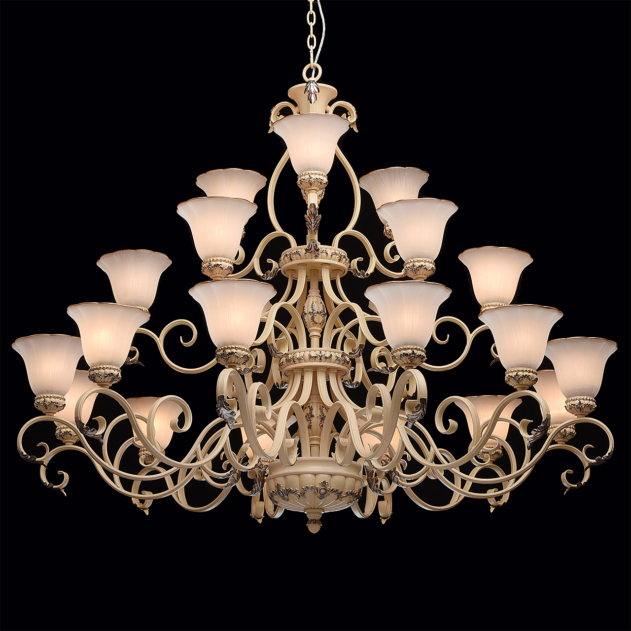 Люстра многоярусная Версаче 254019421 Chiaro