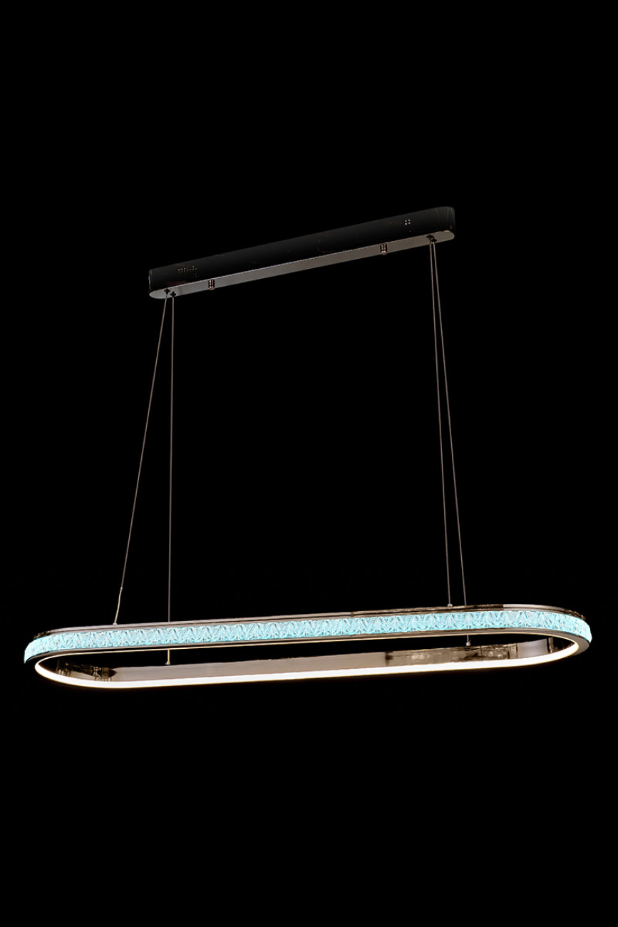 Подвесная люстра LEON Aida LE7707/1050L Black Chrome